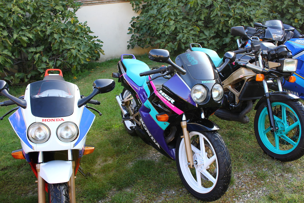 La mia NSR-R vicino alla sorella scarenata F