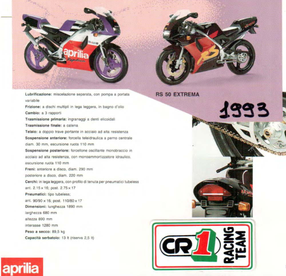 1993/1994: Aprilia RS Extrema 50